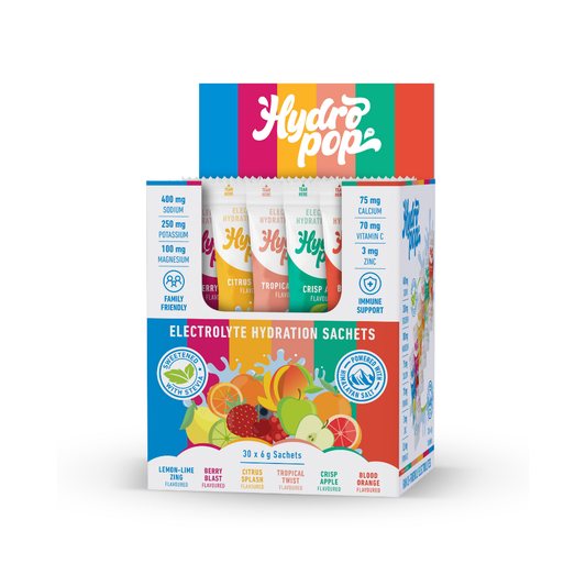 Daily Electrolyte Hydration Drink | Lemon-Lime, Berry, Citrus, Tropical, Apple, Blood Orange 30's