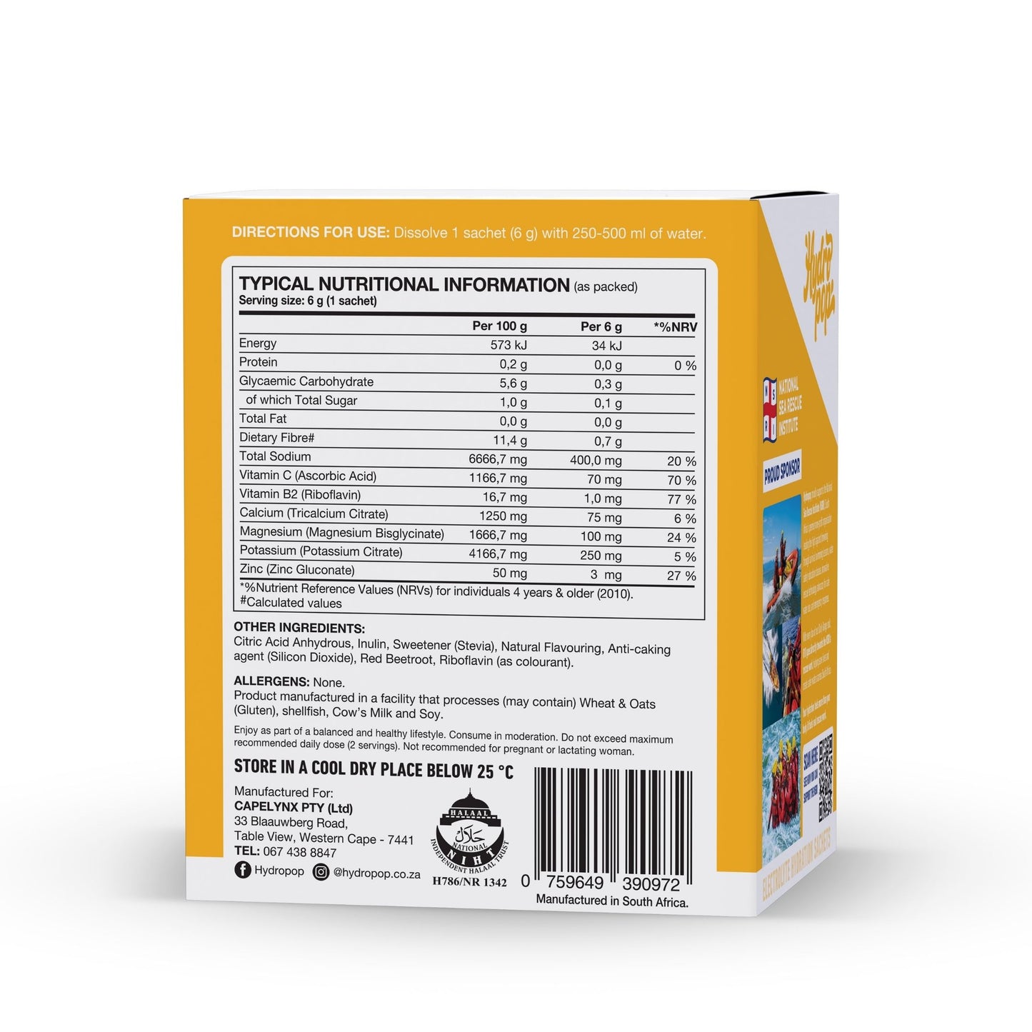 Citrus Splash Daily Electrolyte Hydration Drink 30 Pack