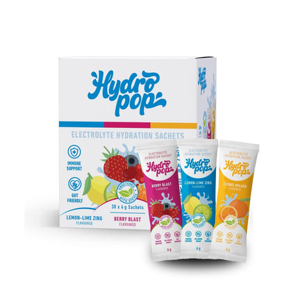 Hydropop Variety Pack Daily Electrolyte Hydration Drink 30 Pack