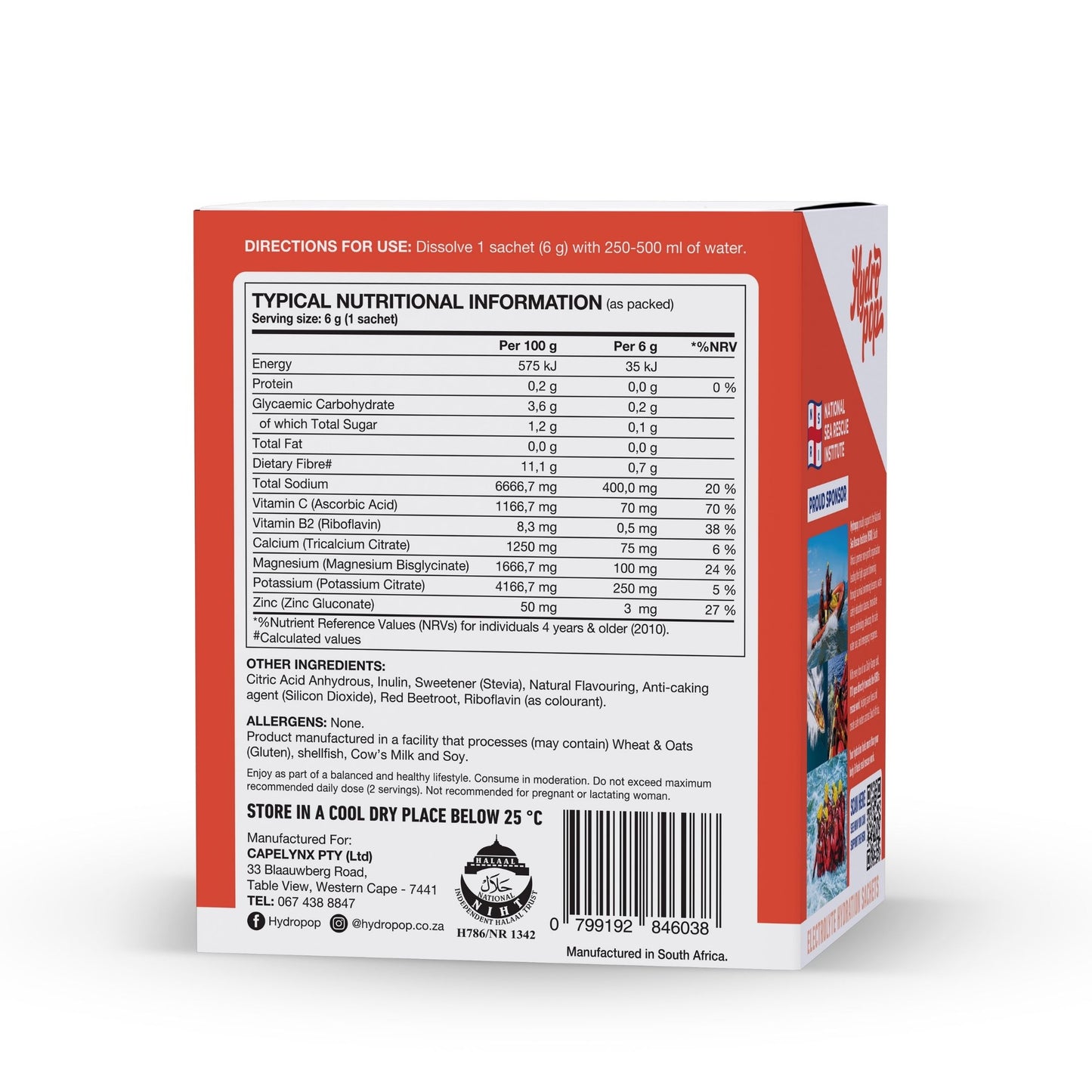 Blood Orange Daily Electrolyte Hydration Drink 30 Pack